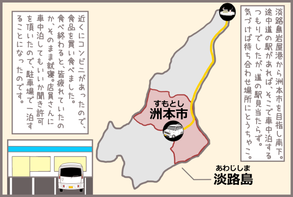 コーギーアルんち：コンビニエンスストアで一泊